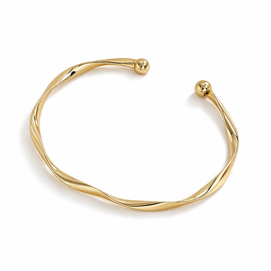 Twisted Elegance Cuff Bracelet